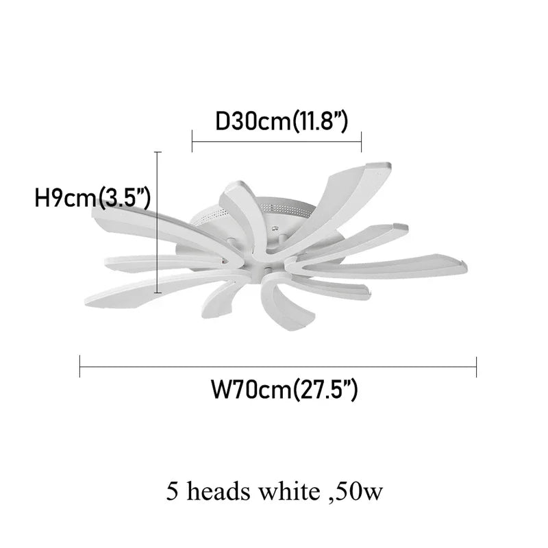 Modern Led Acrylic Ceiling Light Fixture Creative Design Led Chandelier Ceiling Lamps RC Dimming Indoor Lighting Plafon Lustres