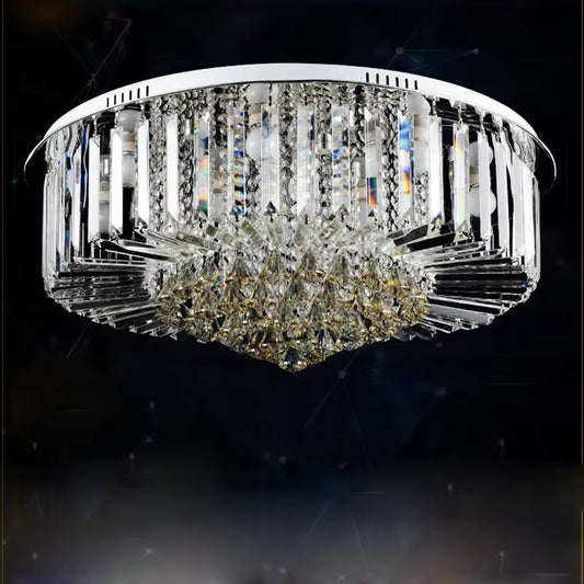 Round Desgin Led Ceiling Light E14 Crystal Ceiling Light Lustres De Cristal Abajur Lamparas De Techo for Bedroom Livingroom