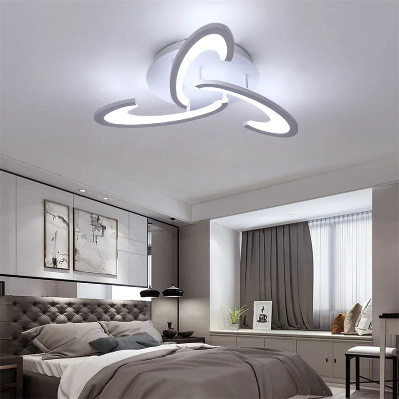Modern Led Acrylic Ceiling Light Fixture Creative Design Led Chandelier Ceiling Lamps RC Dimming Indoor Lighting Plafon Lustres
