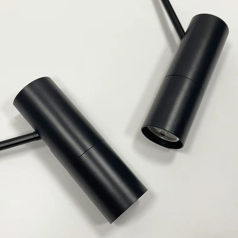 Nordic Black LED Chandelier Pendant Lights Bedroom Bedside Lighting Decor Dining Fixture Hanging Lamp Adjustable Angle Lustres