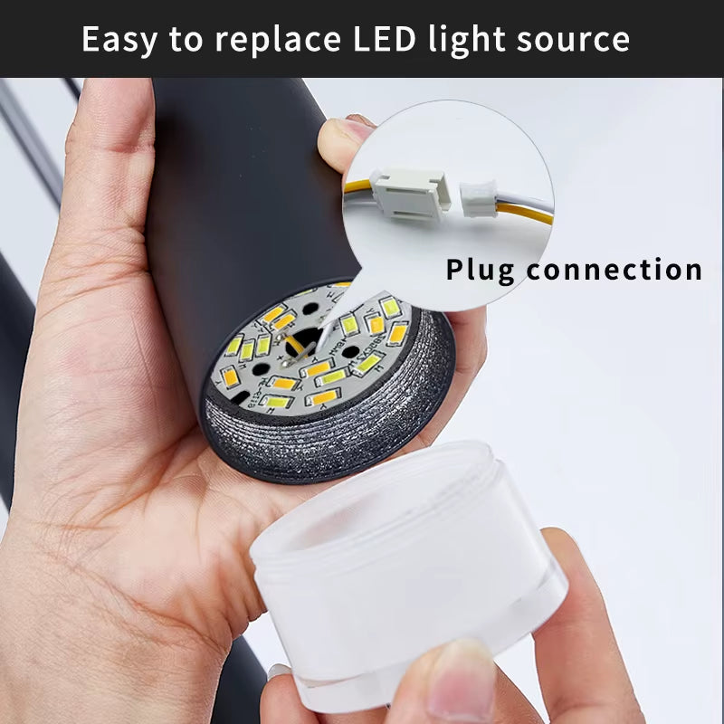 Stair Chandelier Simple Modern Atmosphere Duplex Apartment Building the Bedroom the Nordic Restaurant Loft Rotati Long Droplight