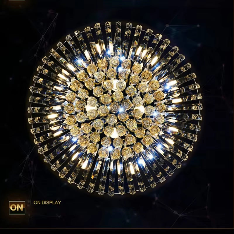 Round Desgin Led Ceiling Light E14 Crystal Ceiling Light Lustres De Cristal Abajur Lamparas De Techo for Bedroom Livingroom